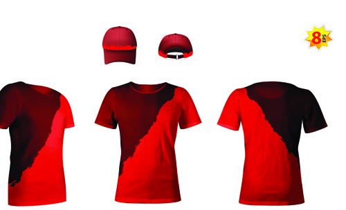 Set of t 108930 t-shirts shirts elements element baseball caps   