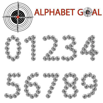 Creative Alphabet goal design vector 04 goal creative alphabet   