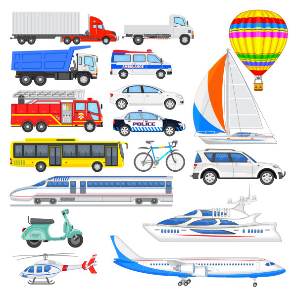 Sorts transport tool set vector transport tool design   