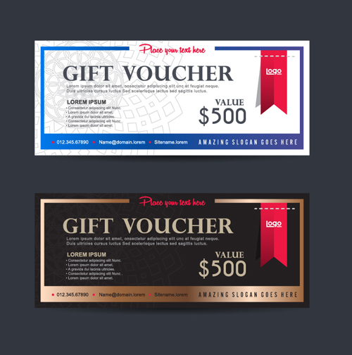 Gift voucher vintage vectors 11 voucher vintage gift   