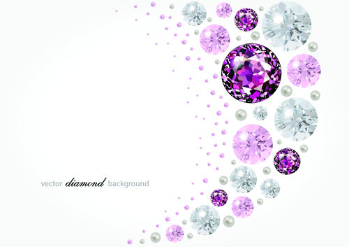 Vector diamonds backgrounds shiny design 03 shiny diamonds background   