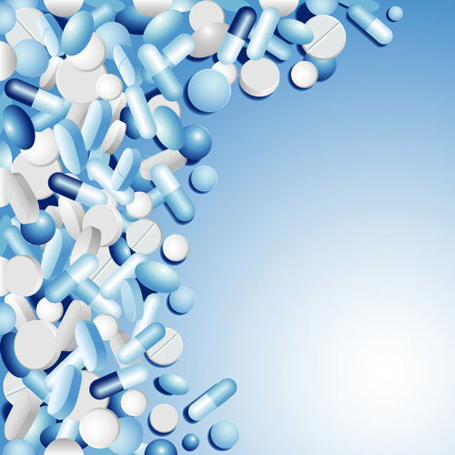 Medical tablets with capsules background vector 01 tablets medical capsules background vector background   