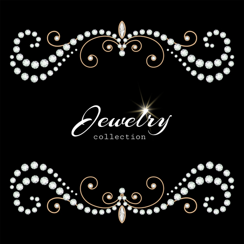 Brilliant jewelry art backgrounds vector set 04 jewelry brilliant backgrounds   