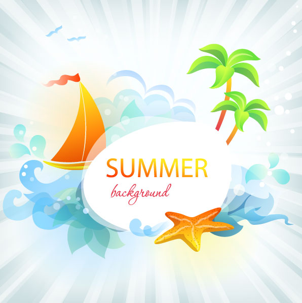 Summer travel in tropical design elements vector 03 tropical travel summer elements element   