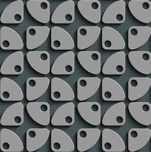Gray plate perforated vector seamless pattern 18 seamless plate perforated pattern   