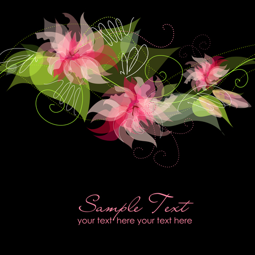 Flowers background design elements vector 02 flowers flower elements element   