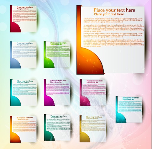 Set of Abstract info Vertical banner vector 02 vertical info banner abstract   