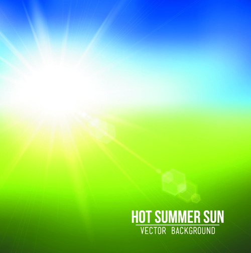 Natural with sun background vector 01 nature natural background vector background   