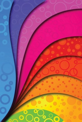 Circular pattern with layered background vector pattern layered colorful circular background   