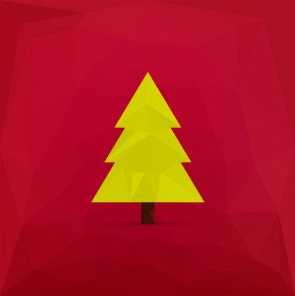 Simple christmas tree vector tree simple christmas   