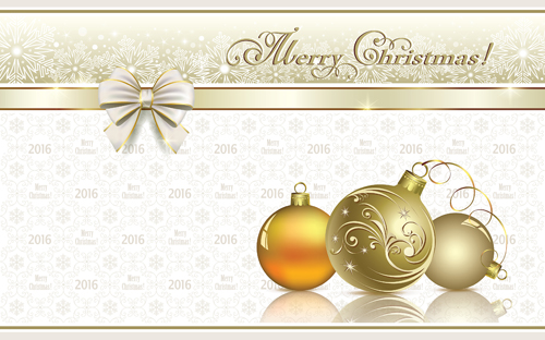2016 Christmas new year gold background vectors 07 year gold christmas background   