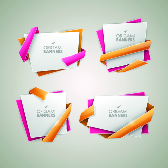 Creative origami banner vector graphics 03 vector graphics creative origami creative banner   