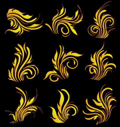 Set of Abstract Fire vector background 04 fire abstract   