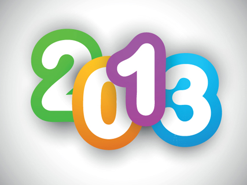 Creative 2013 Happy New Year figures design vector set 02 new year happy figure creative 2013   