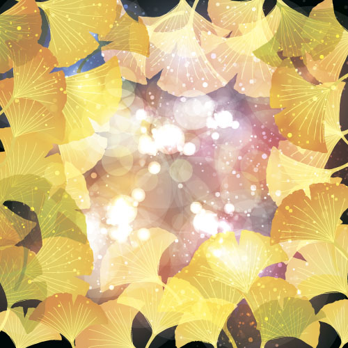 Autumn leaves with blurs vector background 02 leaves blurs background autumn   