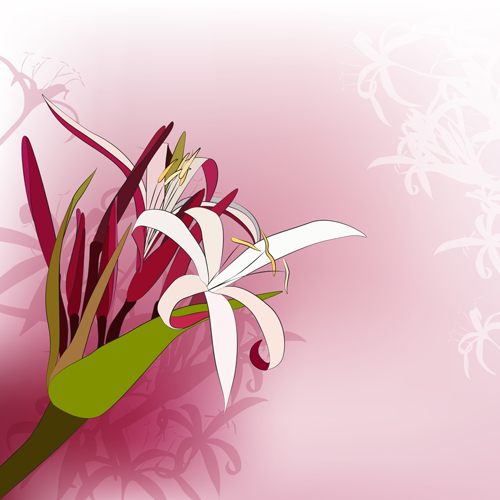 Huge collection of beautiful flower vector graphics 18 Huge collection flower beautiful   