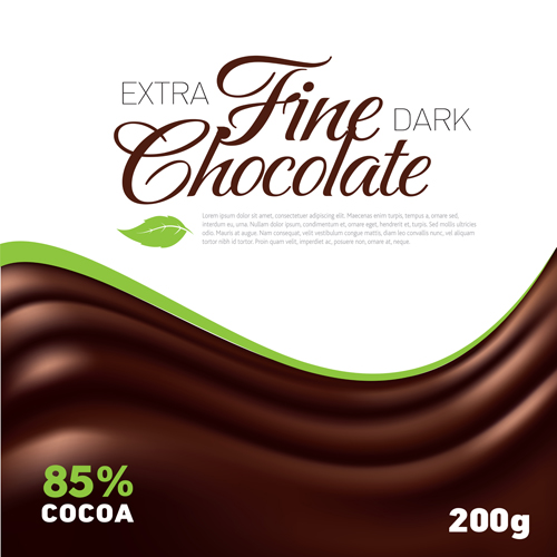 Fine chocolate maik vector background 02 maik fine chocolate background   