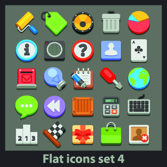 Different Flat icons vector set 03 icons icon flat different   