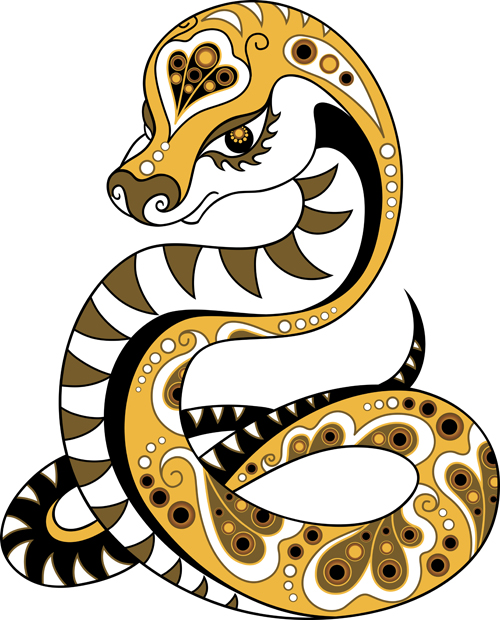 Set of 2013 year of snake design vector 05 snake 2013 year 2013   