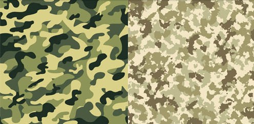 Camouflage patterns design vectors material patterns Camouflages   