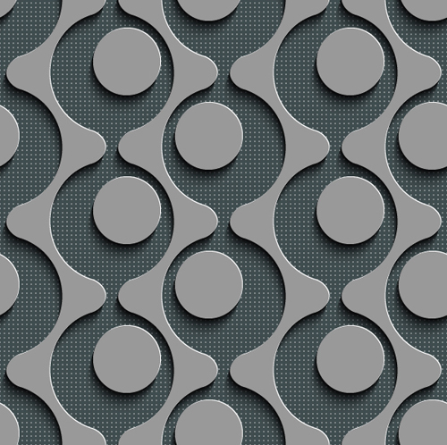 Gray plate perforated vector seamless pattern 16 seamless plate perforated pattern gray   