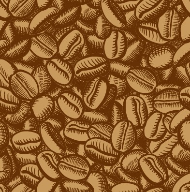 Creative coffee beans pattern vector grephics 05 pattern vector pattern creative coffee beans   