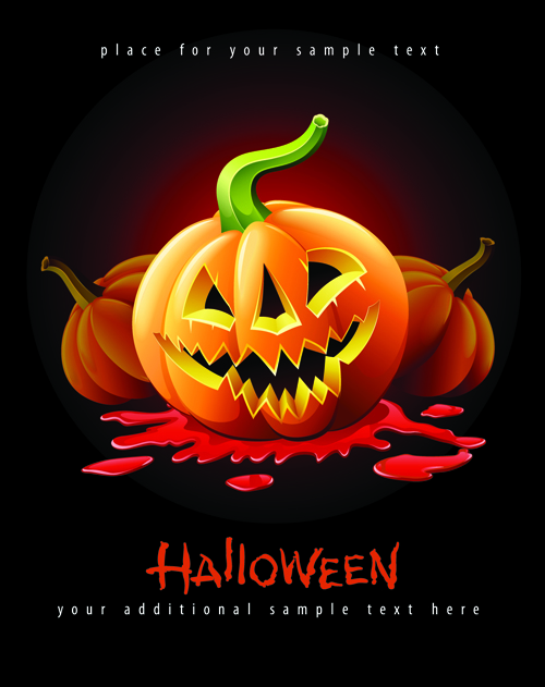 Halloween party flyer cover pumpkin vector 01 pumpkin party halloween cover   