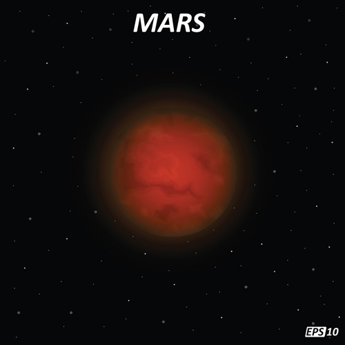 Mars art background vector Mars background   