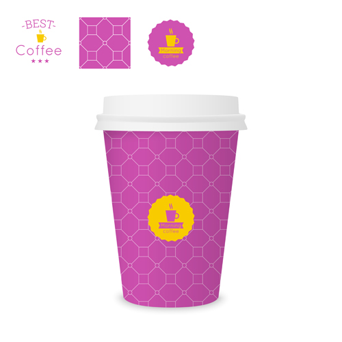 Best coffee paper cup template vector material 10 template paper cup coffee best   
