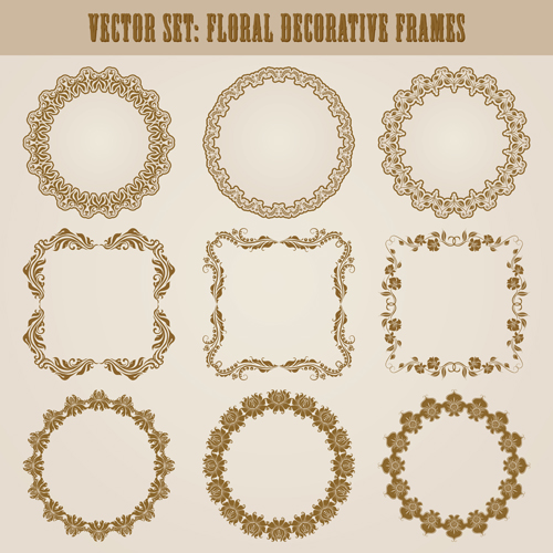 Vintage floral decorative frames vector 03 vintage frames decorative frame decorative   