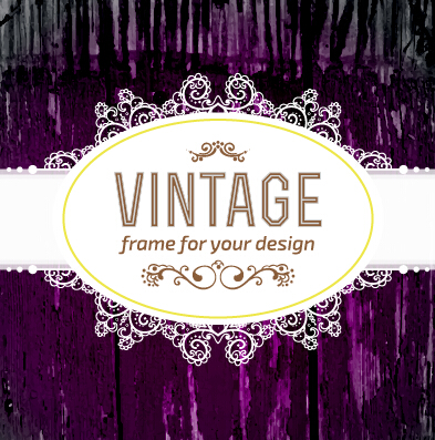 Retro lace with wooden background vector 01 wooden Retro font background vector background   