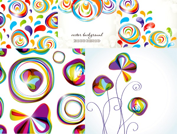 Cute abstract graphics background vector cute abstract   