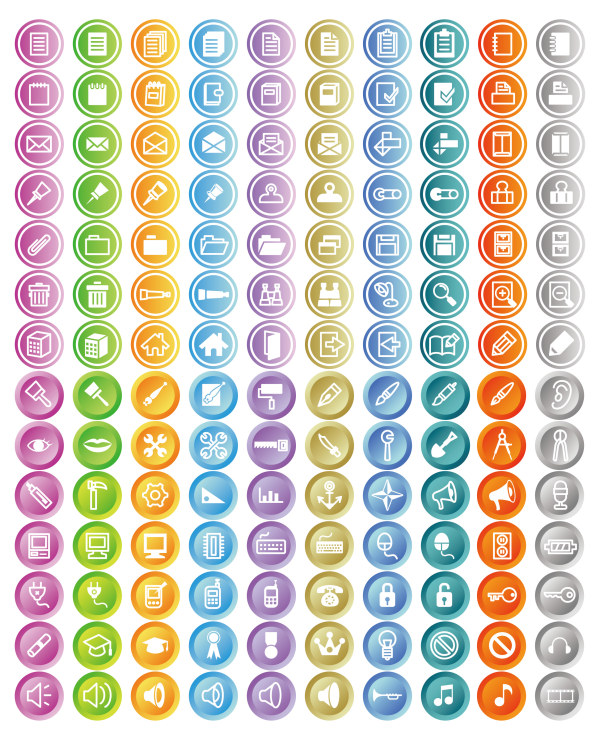 Classic round web vector icons web Vector Icon round classic   