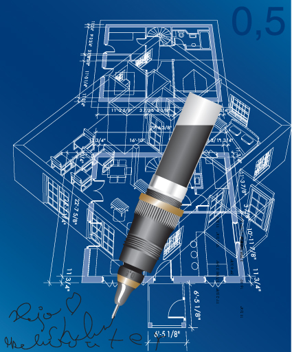 Set of Plans and construction project design vector material 03 project plans construction   