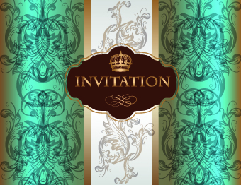 Ornate wedding invitation card vector 04 wedding ornate invitation card vector card   