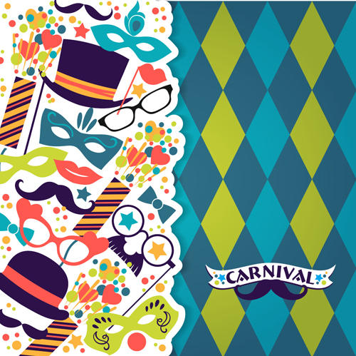 Fashion carnival design vector backgrounds 01 fashion carnival backgrounds   