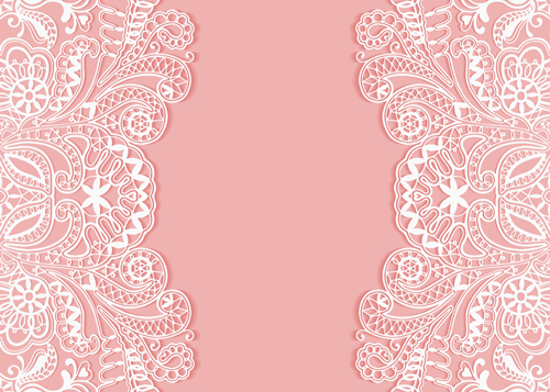 White lace with colored background vector set 05 lace colored background   
