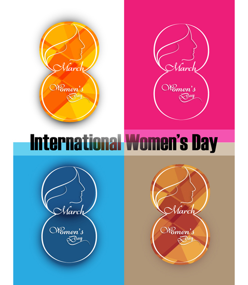 8 March international women day design vector graphics 03 women day vector graphics national international 8 March   