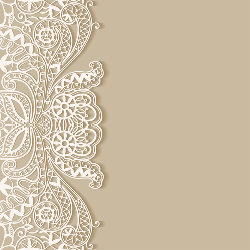 White lace with colored background vector set 03 lace download colored background   