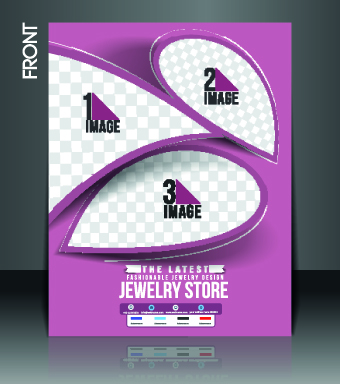 Business style cover design elements vector 06 Sine element design elements business   