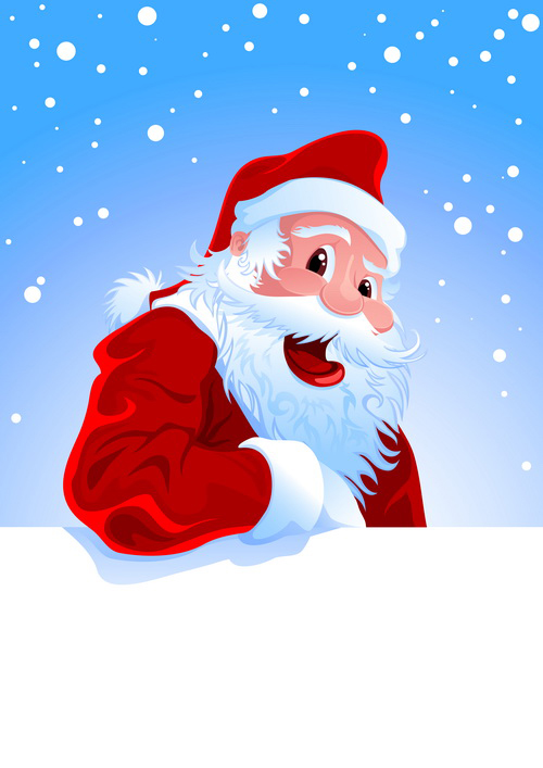 Santa Claus happy christmas vector 03 santa happy Claus christmas   