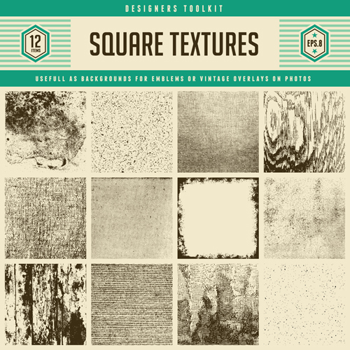 Square grunge textures vector material textures square material grunge   