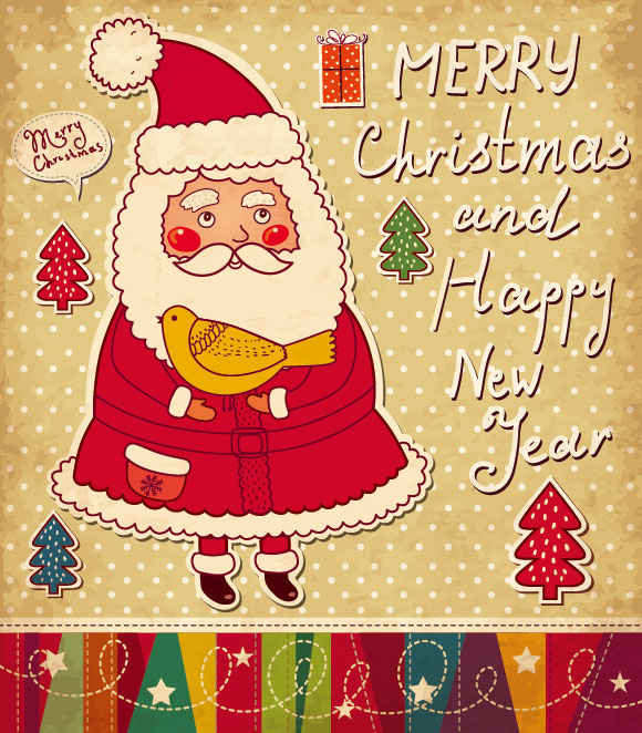 Santa Claus and xmas Stickers vector grahpic 02 xmas stickers sticker santa Claus   