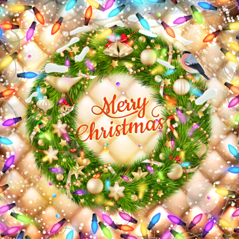 Christmas ornate background with greeting cards vector 01 ornate greeting christmas cards background   