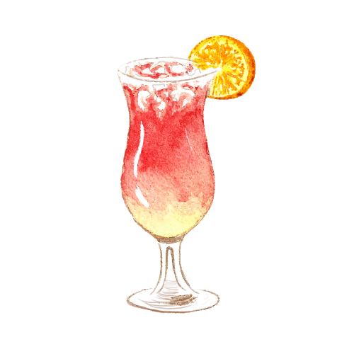 Hand drawn cocktail watercolor vector material 03 watercolor hand drawn cocktail   