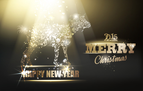 2015 new year for goat creative background vector 02 new year Creative background creative background 2015   