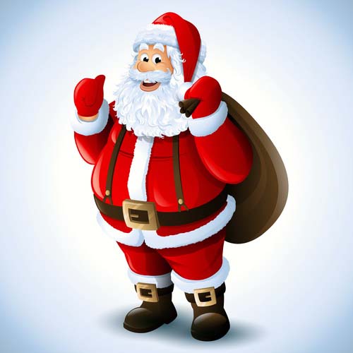 Santa Claus happy christmas vector 01 santa happy Claus christmas   