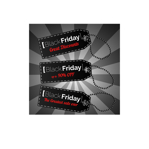 Creative Black friday tags vector material 01 tags creative Black friday   