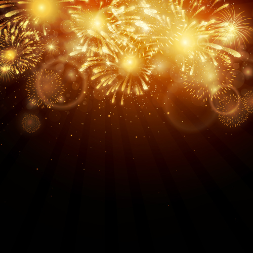 Realistic fireworks colored background vector graphics 07 vector graphics red background Fireworks colored   