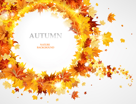 Creative Autumn leaves figures vector background 02 leaves leave figure creative autumn   